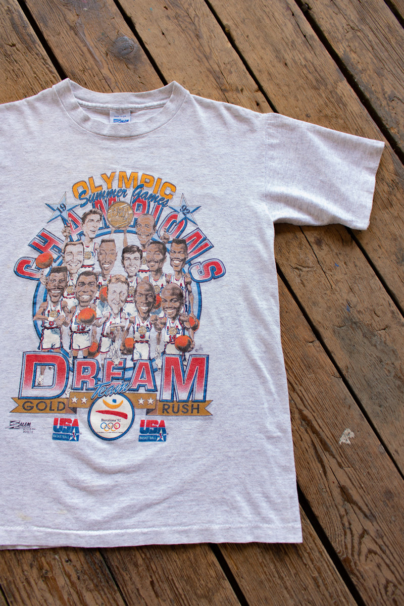 Vintage 1992 Olympics Dream Team Caricature Tee SM/MD