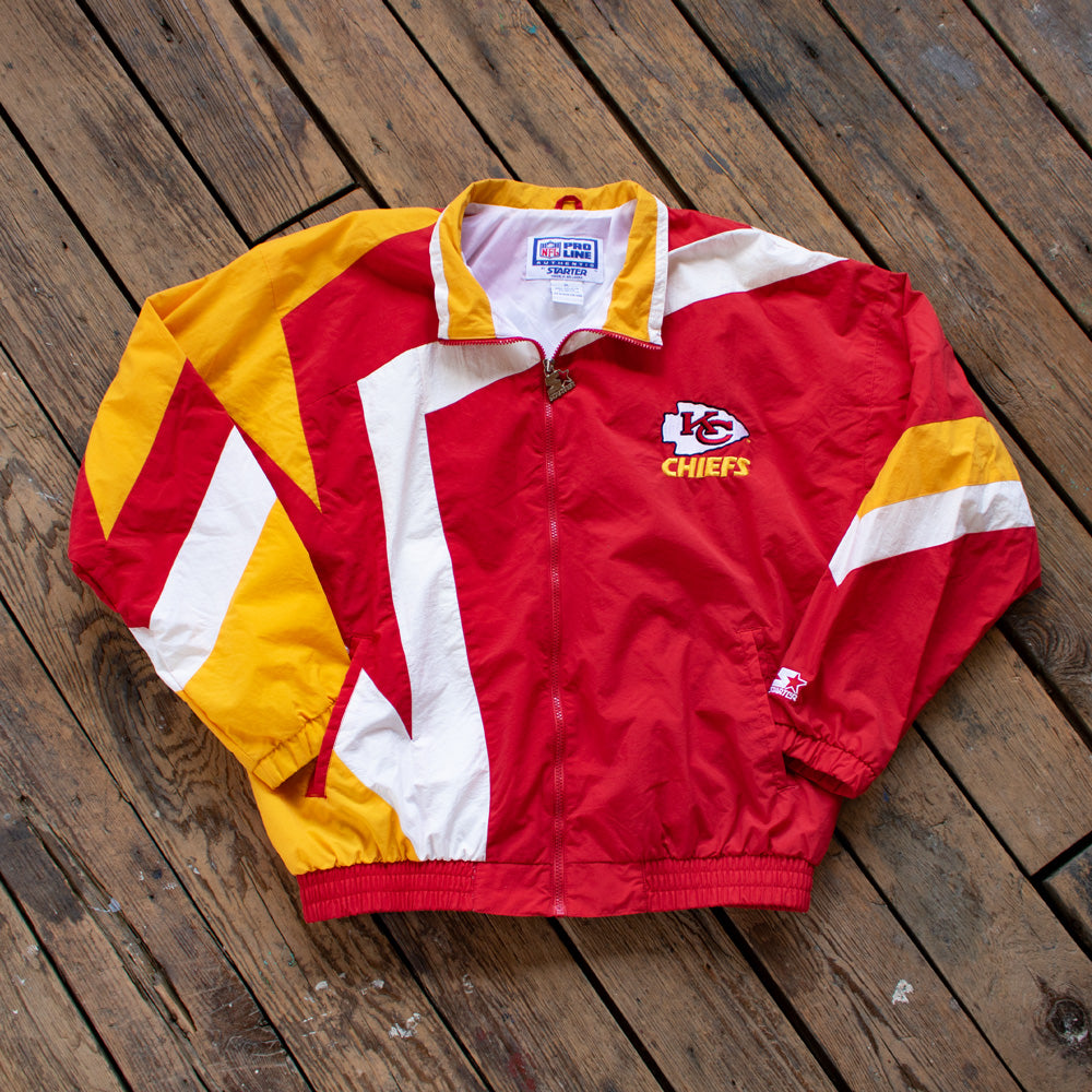Vintage 1990s KC Chiefs Star Design Starter Jacket - L/XL