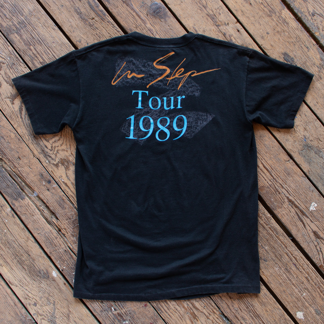 Vintage 1980s Stevie Ray Vaughan In Step Tour Shirt - Medium